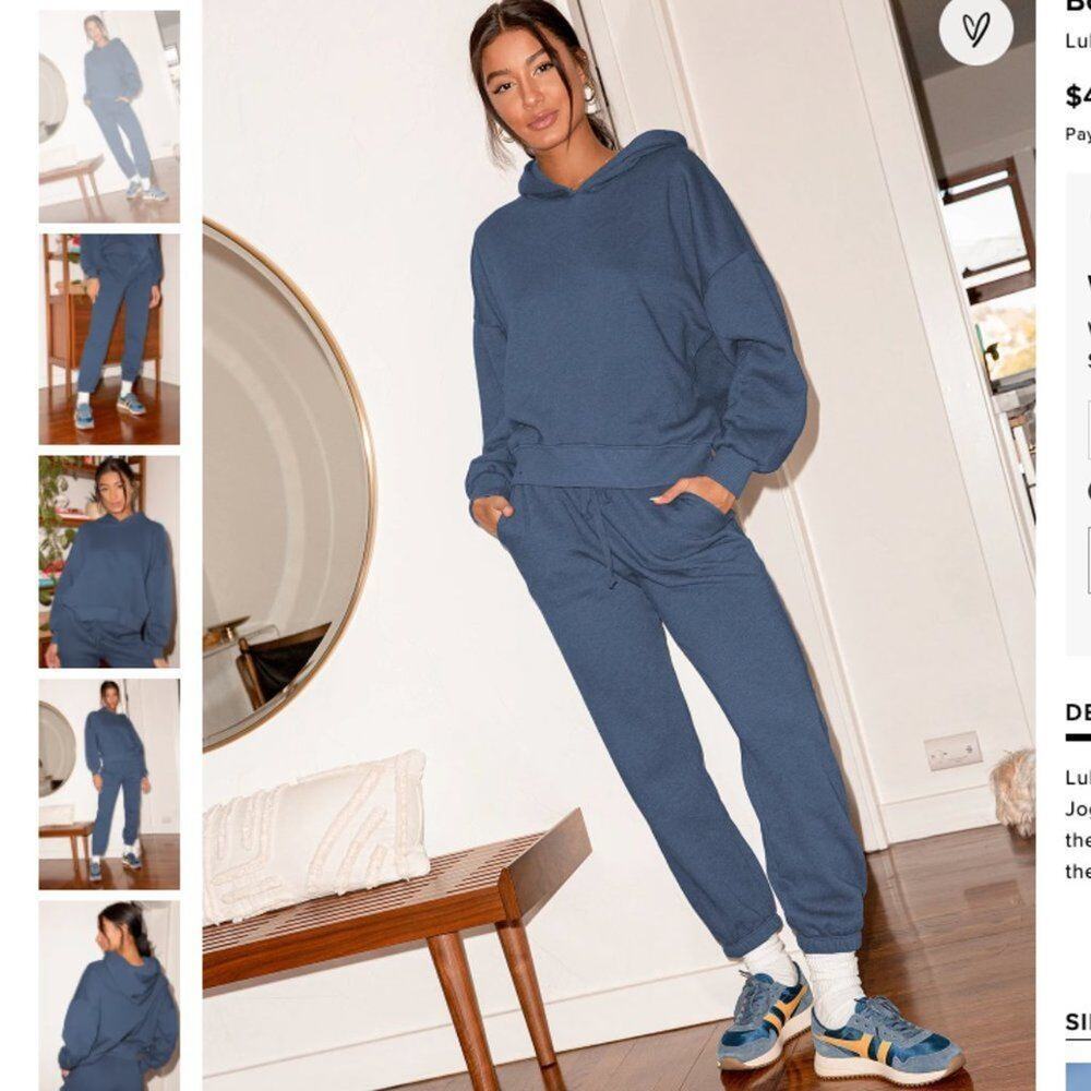 MISSING Boat House Denim Blue Drawstring Joggers